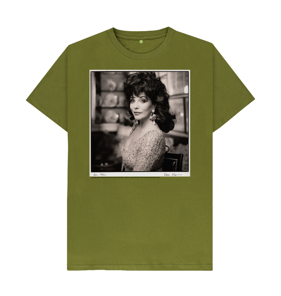 Moss green printed t shirt front