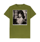 Moss Green Printed T-shirt Front