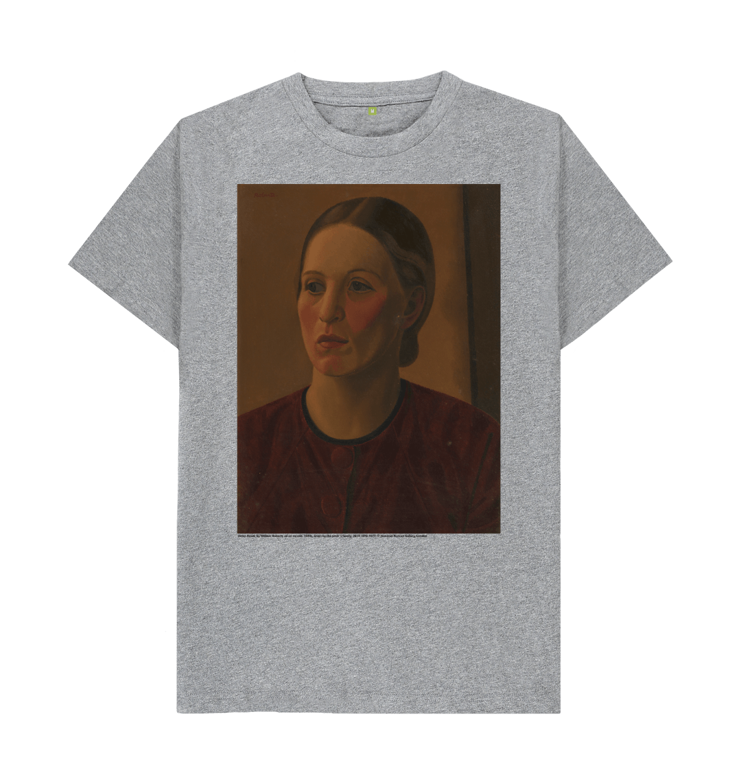 Athletic grey printed t shirt front