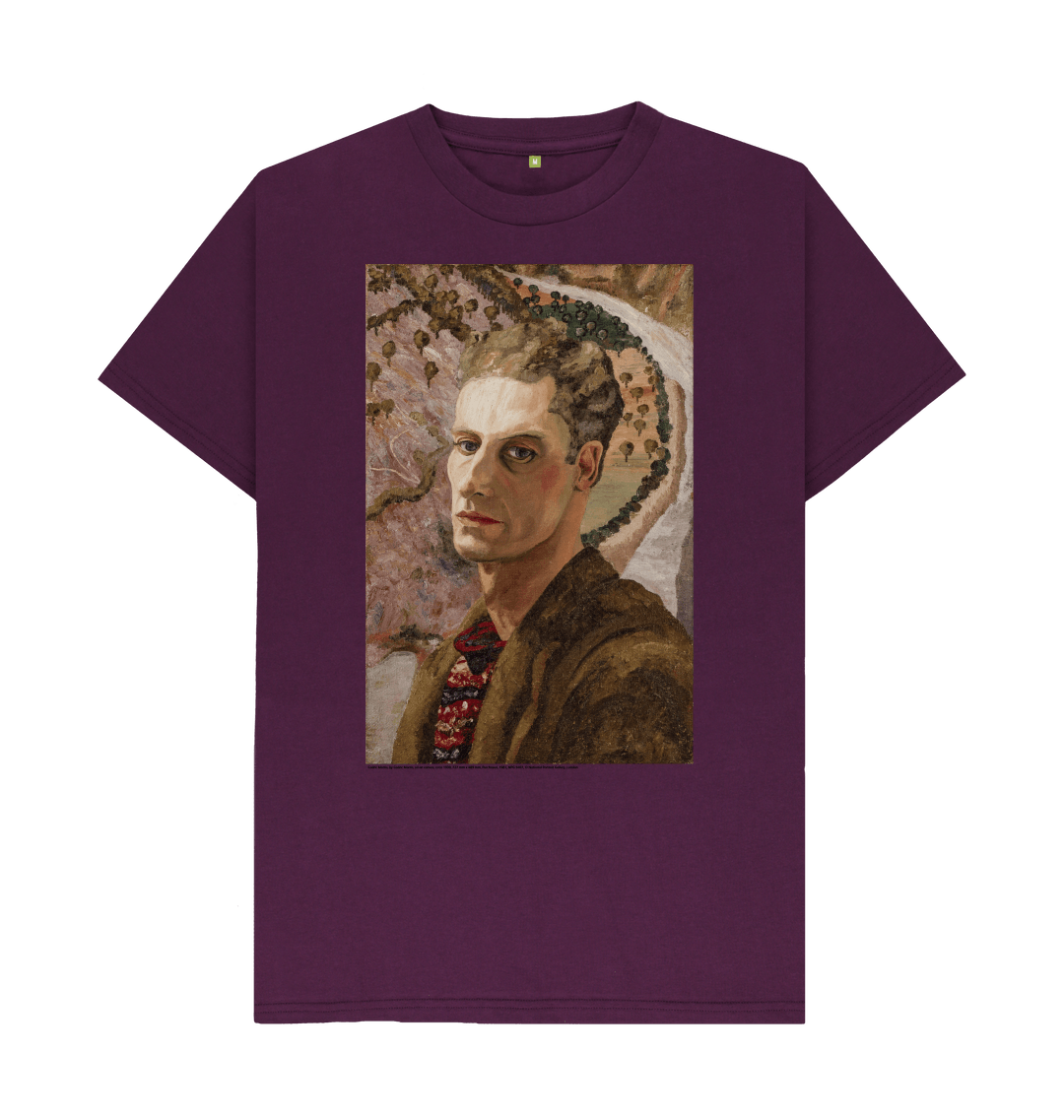 Purple printed t shirt front