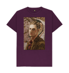 Purple Printed T-shirt Front