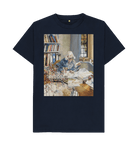 Navy Blue Printed T-shirt Front