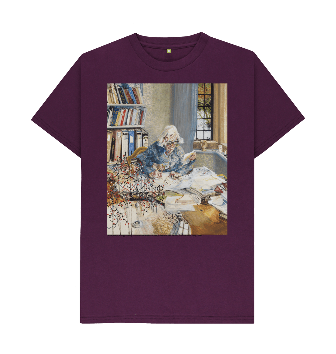 Purple printed t shirt front