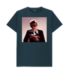 Denim Blue Printed T-shirt Front