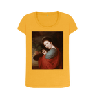 Mustard Printed T-shirt Front
