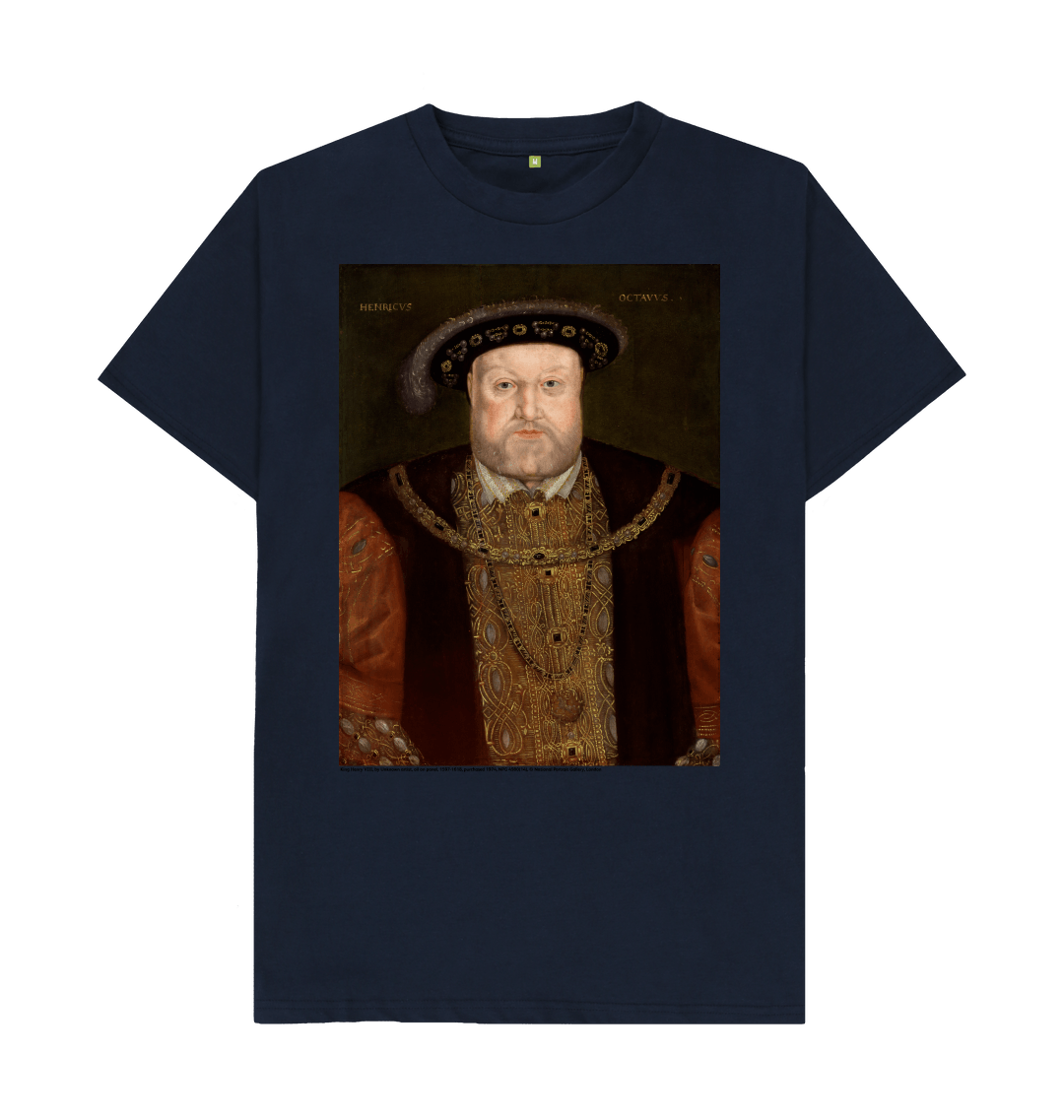 Navy blue printed t shirt front