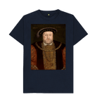 Navy Blue Printed T-shirt Front