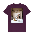 Purple Printed T-shirt Front