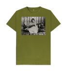 Moss Green Printed T-shirt Front