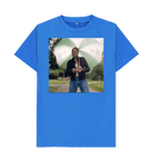 Bright Blue Printed T-shirt Front