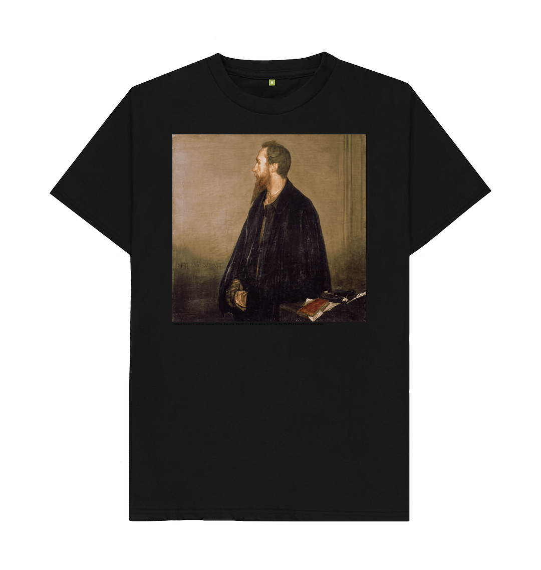 Black printed t shirt front