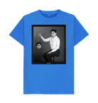 Bright Blue Printed T-shirt Front