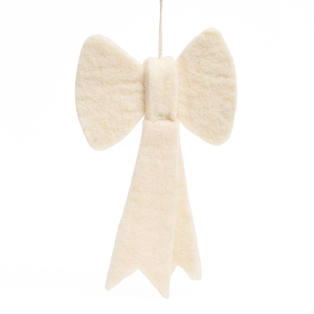 White bow decoration front