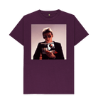 Purple Printed T-shirt Front