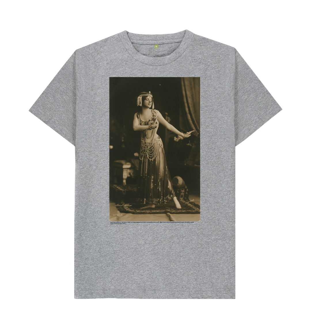 Athletic grey printed t shirt front