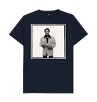 Navy Blue Printed T-shirt Front