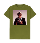 Moss Green Printed T-shirt Front