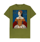 Moss Green Printed T-shirt Front