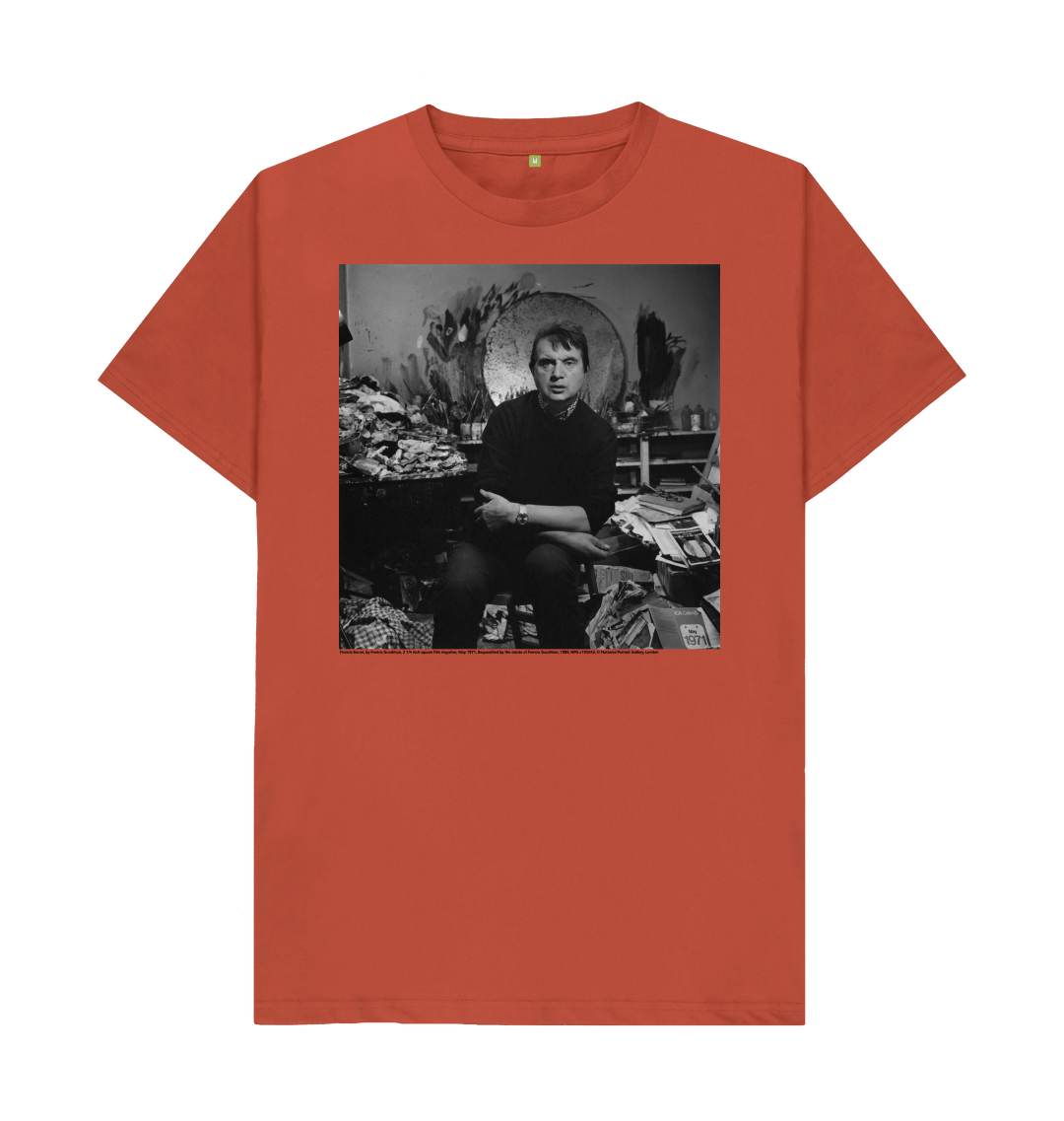 Rust printed t shirt front