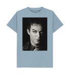 Stone Blue Printed T-shirt Front