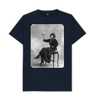 Navy Blue Printed T-shirt Front