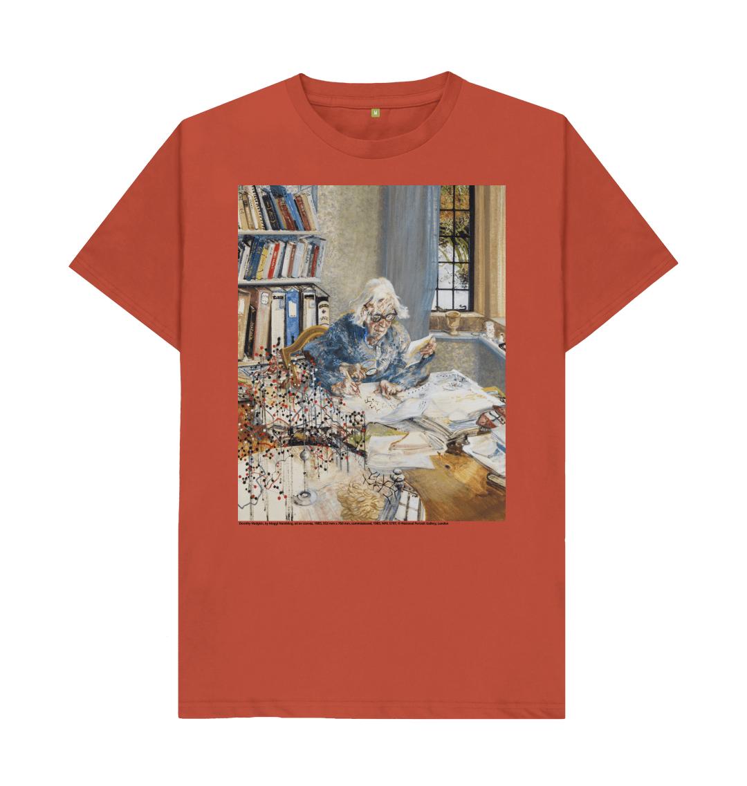 Rust printed t shirt front
