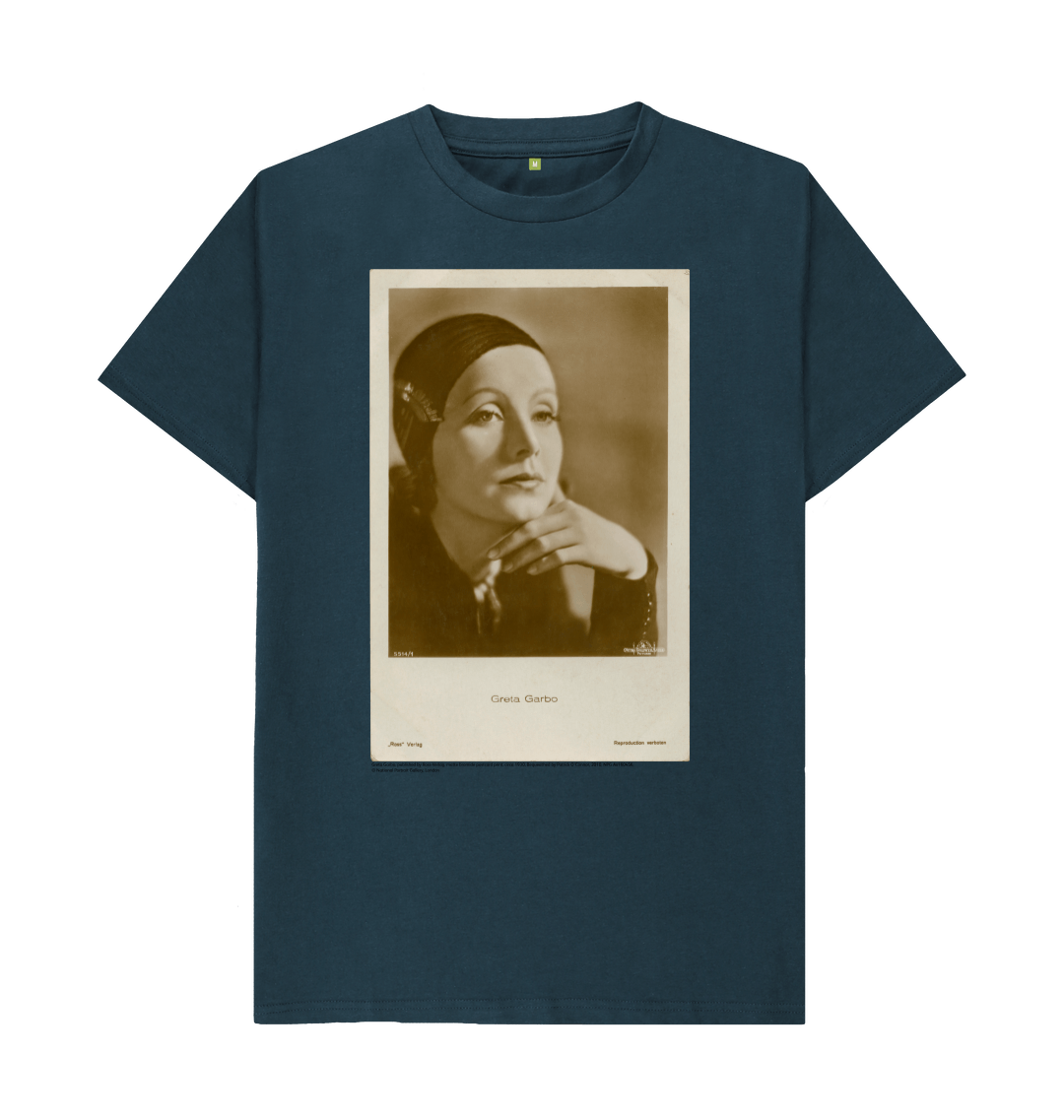 Denim blue printed t shirt front