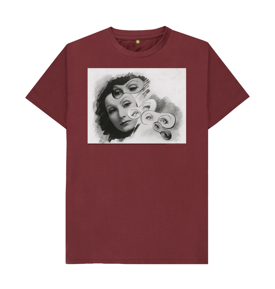 Red wine printed t shirt front