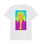 White Printed T-shirt Front
