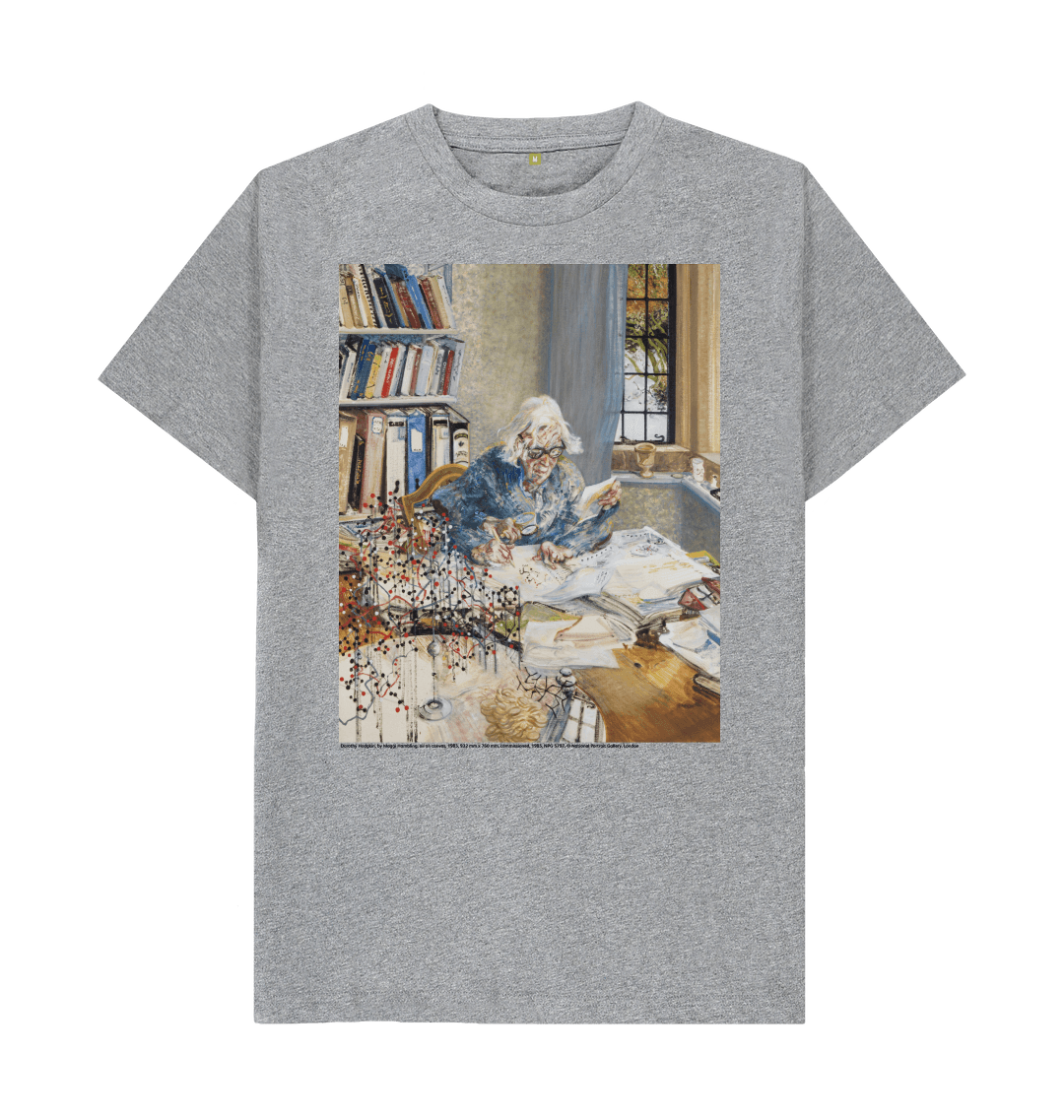 Athletic grey printed t shirt front