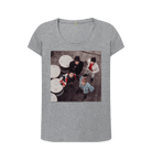 Athletic Grey Printed T-shirt Front