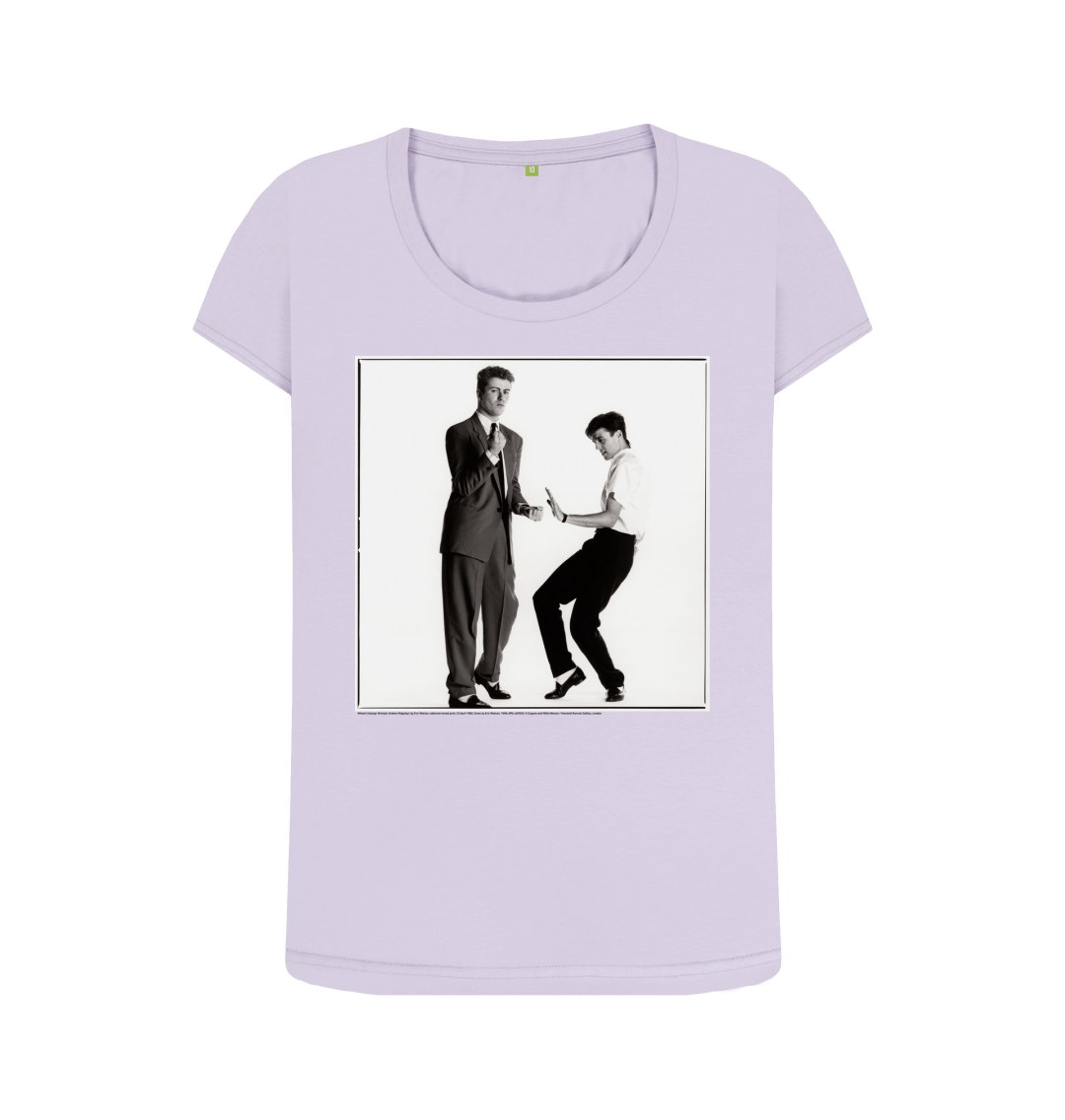 Violet printed t shirt front