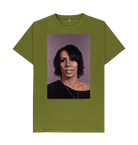 Moss Green Printed T-shirt Front