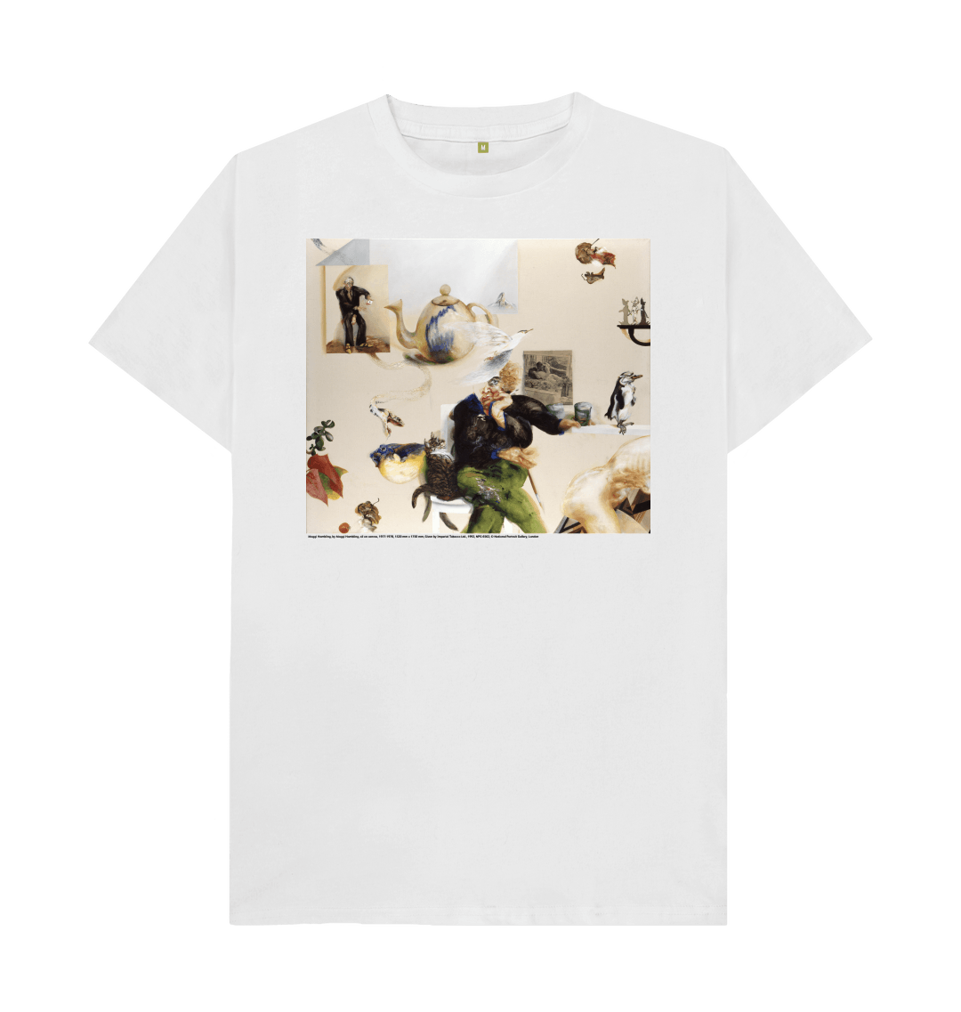 White printed t shirt front