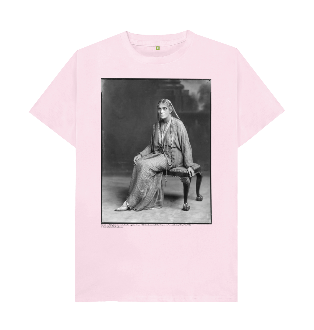 Pink printed t shirt front