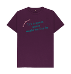 Purple Printed T-shirt Front