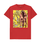 Red Printed T-shirt Front