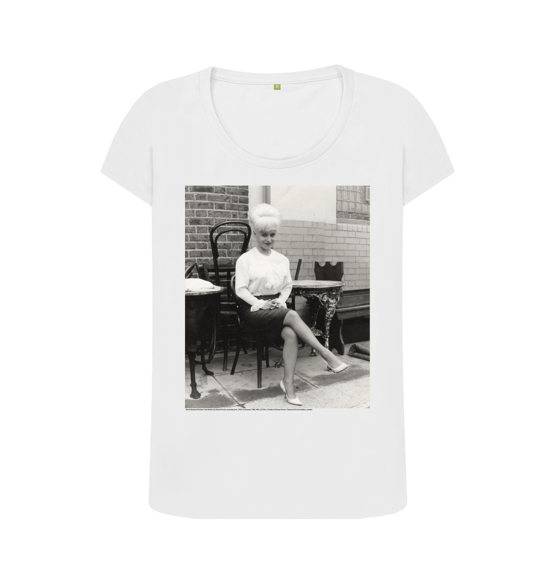 White printed t shirt front