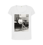 White Printed T-shirt Front