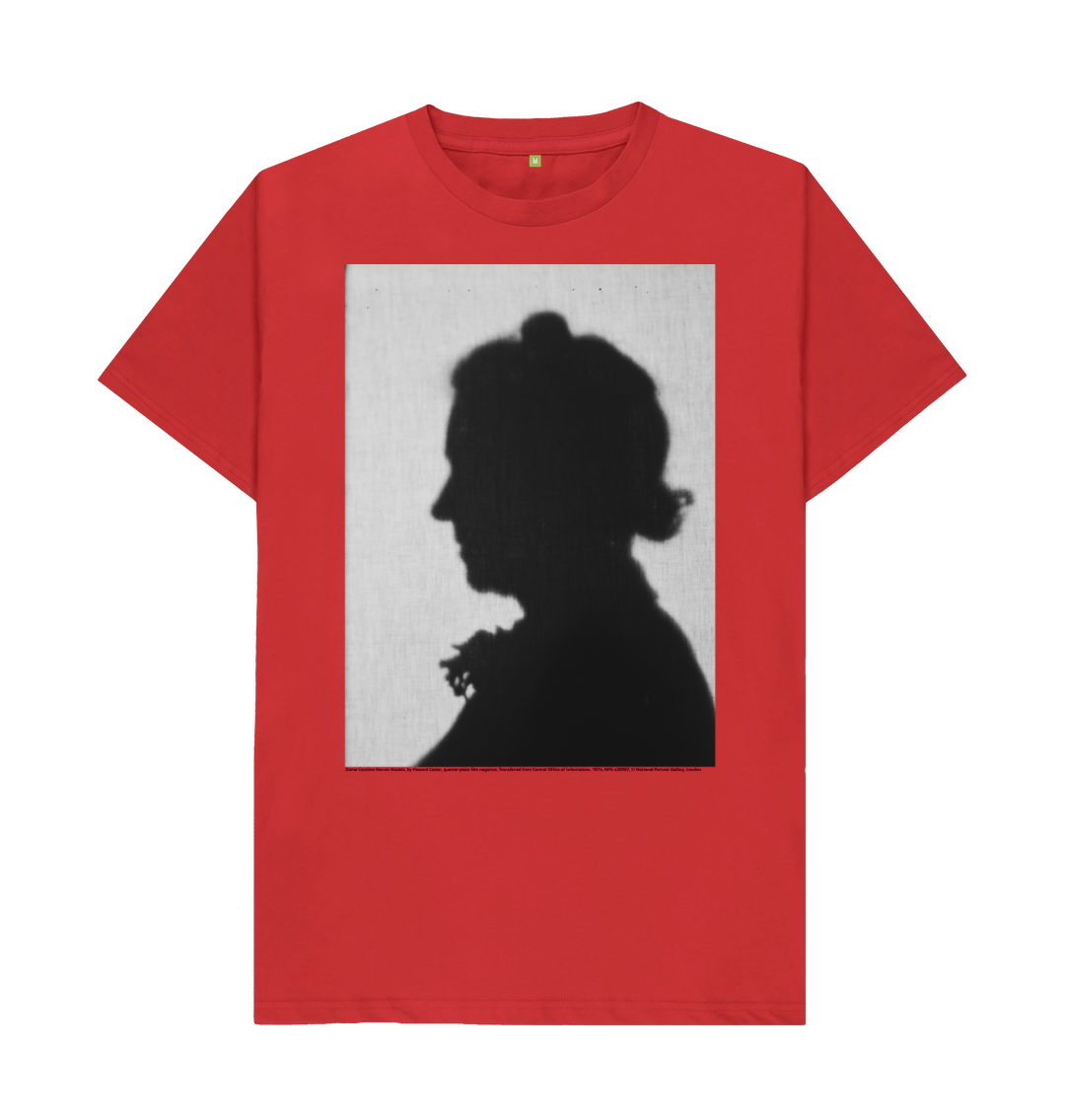 Red printed t shirt front