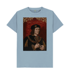 Stone Blue Printed T-shirt Front