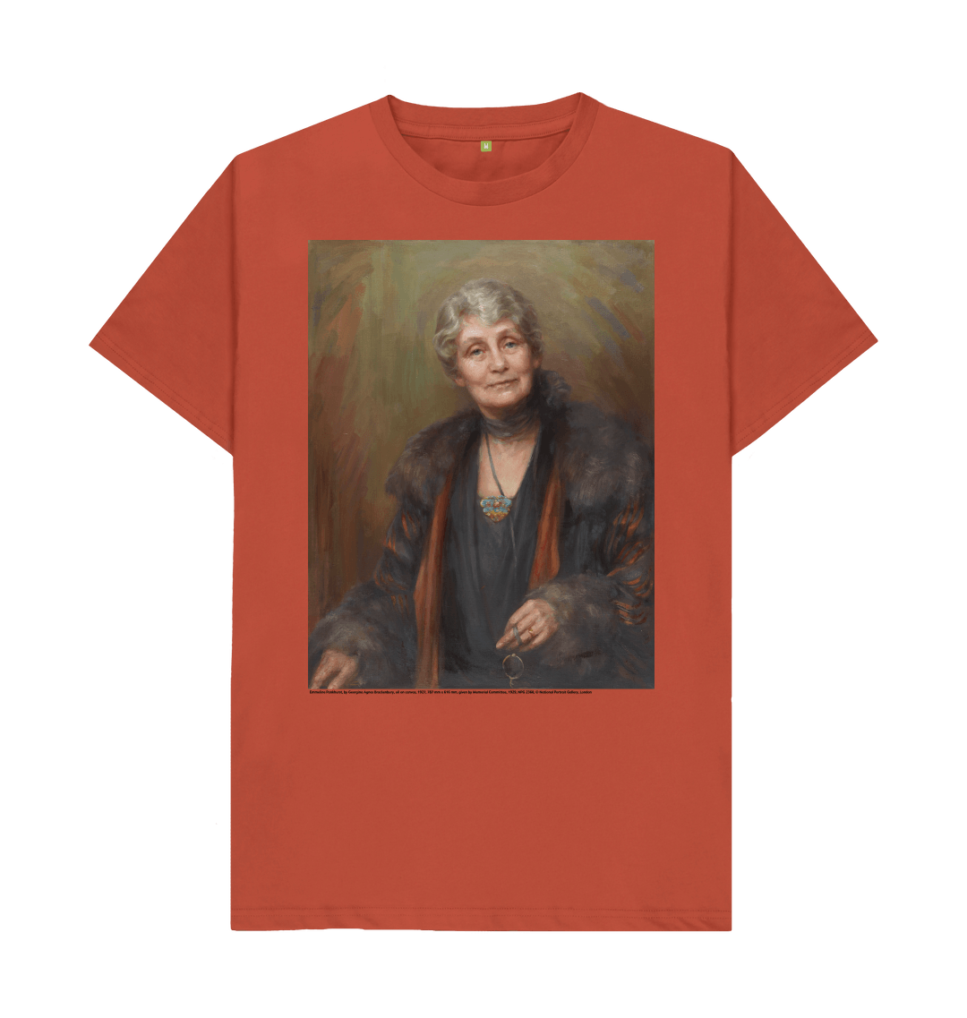 Rust printed t shirt front