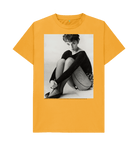 Mustard Printed T-shirt Front