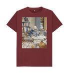 Red Wine Printed T-shirt Front