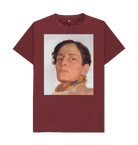 Red Wine Printed T-shirt Front