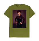 Moss Green Printed T-shirt Front