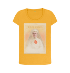 Mustard Printed T-shirt Front