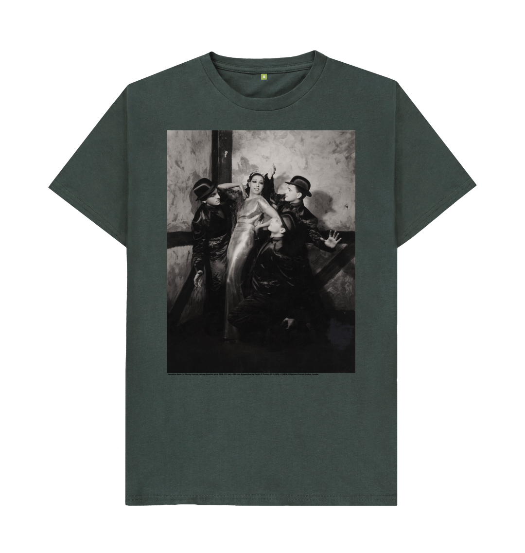 Dark grey printed t shirt front