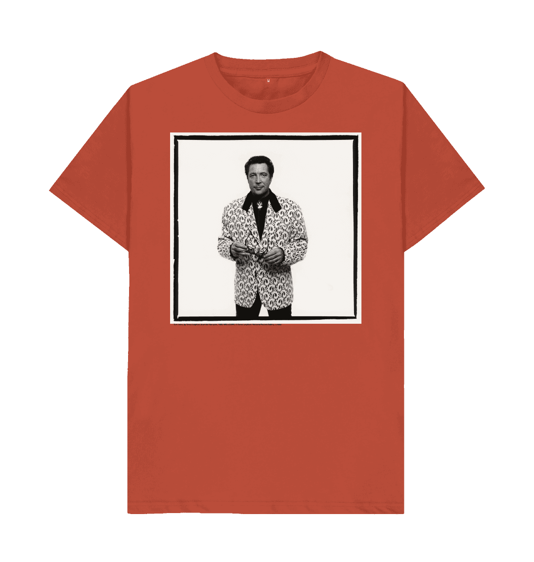 Rust printed t shirt front