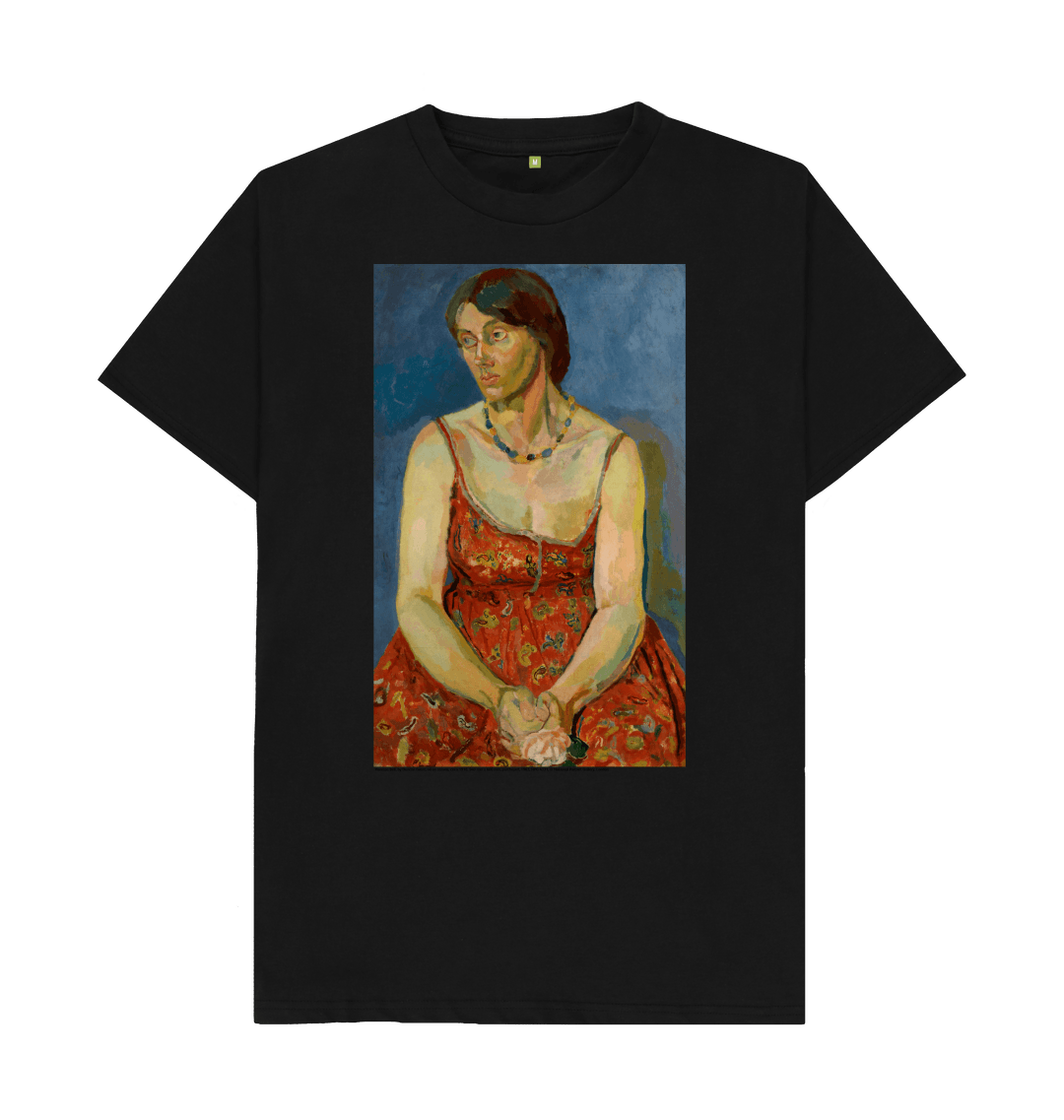 Black printed t shirt front